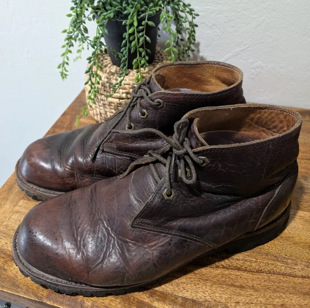 VTG Chippewa Leather Chukka Boots,  Made‎ In USA 10.5D